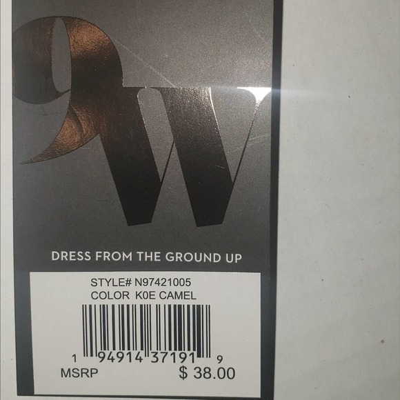 Nine West scarf maroon gold and cream NWT - Picture 3 of 3